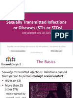 Sexually Transmitted Infections or Diseases (Stis or STDS) : Last Updated: July 20, 2021