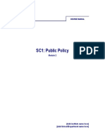 SC1: Public Policy: Course Manual