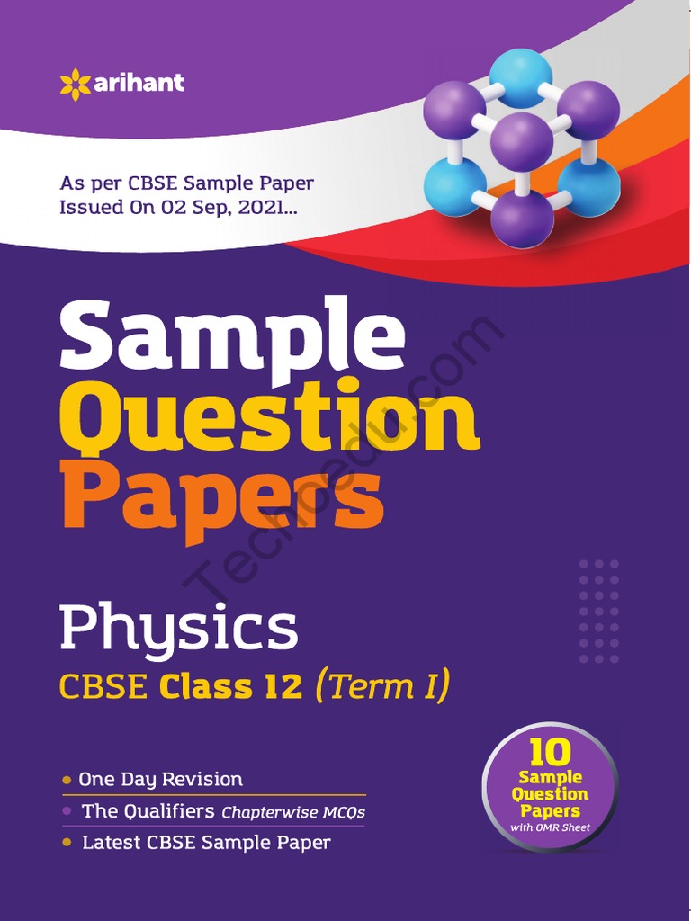 Physics Sample Paper | PDF | Magnetic Field | Capacitor