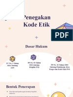 PENEGAKAN KODE ETIK