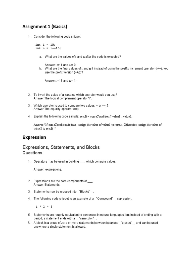 Java Basics for Beginners | PDF | Method (Computer Programming) | Class ...