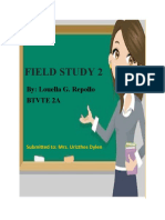 Field Study 2: By: Louella G. Repollo Btvte 2A
