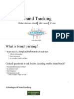 Brand Tracking: Chitkara Business School MBA Course 2 Year