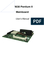 KR630 Pentium II Mainboard: User's Manual