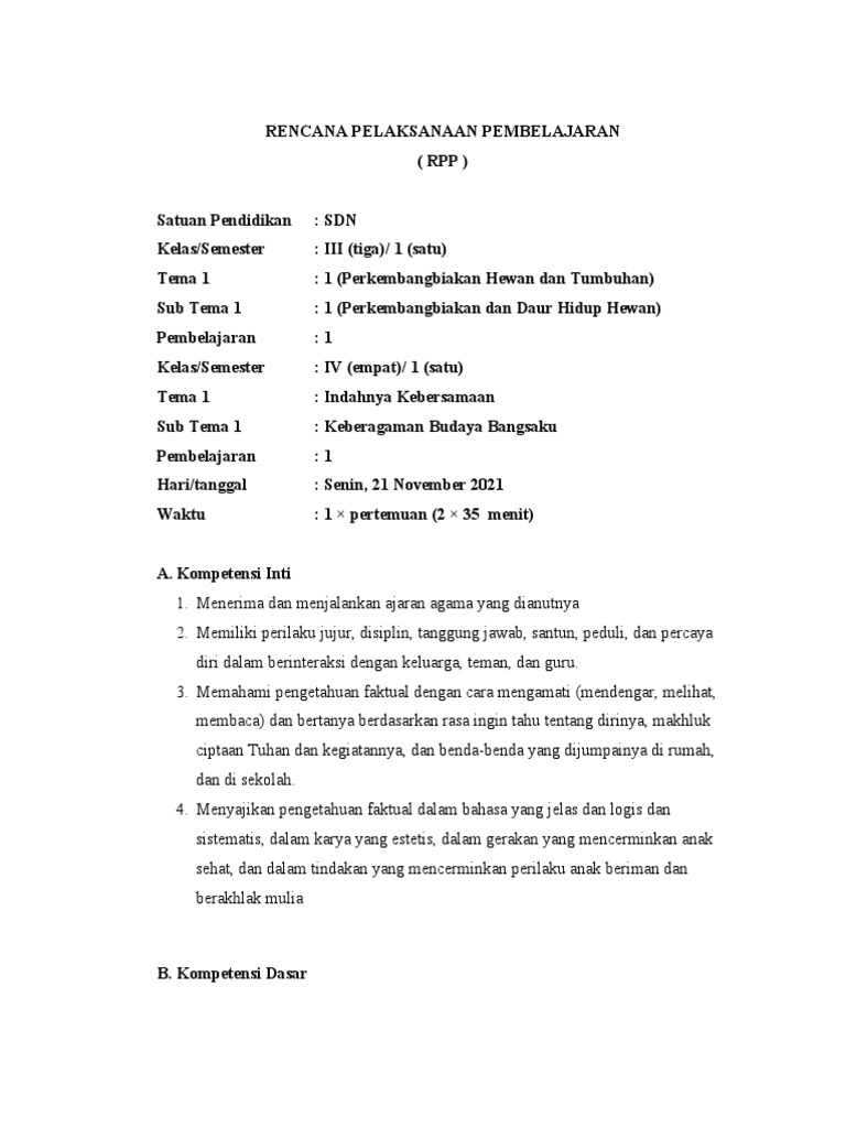 RPP Model 222 | PDF | Seni & Disiplin Bahasa