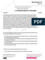 (Worksheet 1.6) - (The Rise of Nationalism in Europe)
