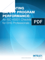 Evaluating Safety Program Performance:: An ISO 45001 Checklist For EHS Professionals