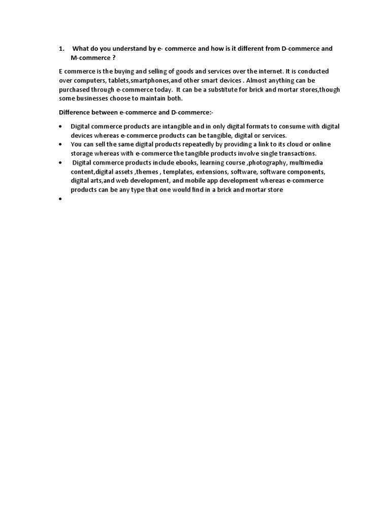 what-do-you-understand-by-e-commerce-and-how-is-it-different-from-d