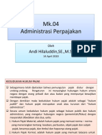 Mk04. ADMINISTRASI PERPAJAKAN - 14 April 2020