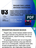 P3 - 02. Salindia 3 - Ragam Dan Laras Bahasa Indonesia