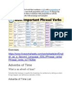 Phrasal Verbs-Adverbs of Time