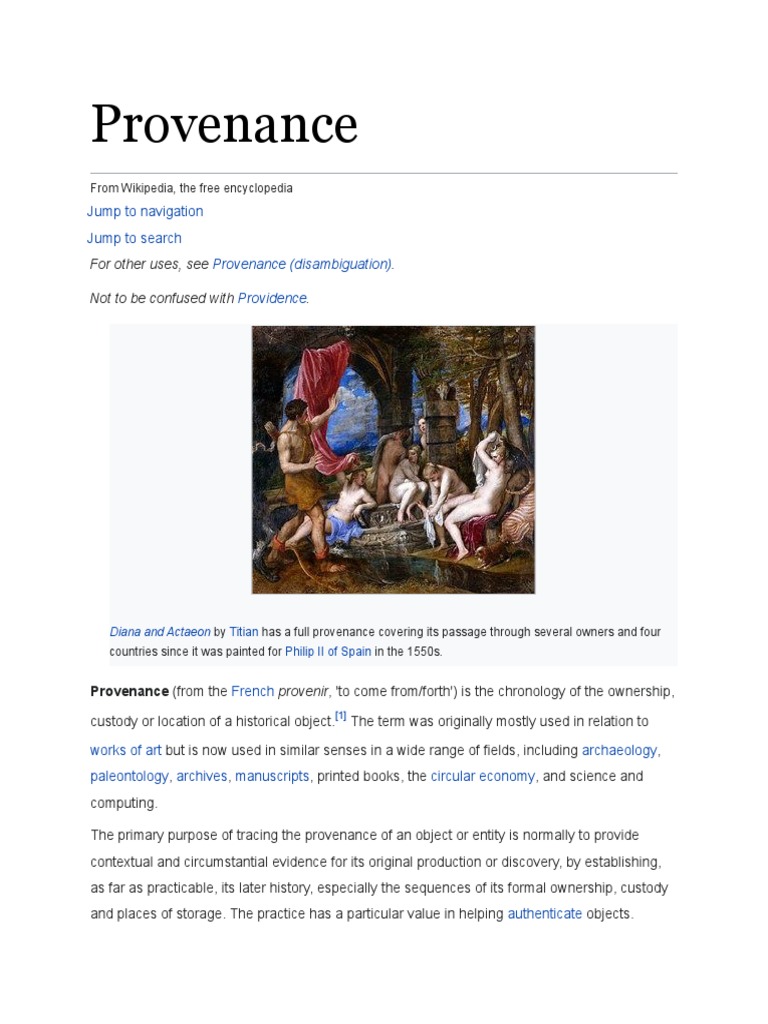 Understanding Provenance in Archaeology | PDF | Museology | Cultural ...