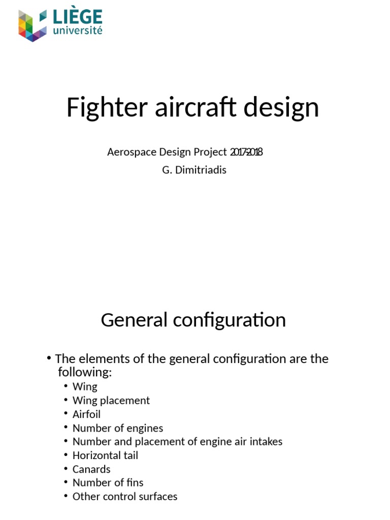 Fighter Aircraft Wing Design Overview | PDF | Flight Control Surfaces ...