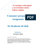 Consumer Perspective Assignment Sir Ibraheem Ali Shah