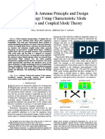 U-Slot Patch Antenna Principle and Design Methodology Using Characteristic Mode Analysis and Coupled Mode Theory