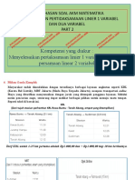 Soal AKM Matematika Persamaan Linier Part2