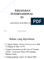 Perjanjian Internasional (I) : Agustinus Supriyanto