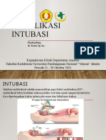 Komplikasi Intubasi