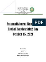 Binhs - Accomplishment Report Global Handwashing Day
