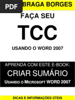 TCC - criando sumário