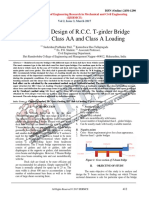 All Rights Reserved © 2017 IJERMCE 412 Analysis and Design of R.C.C. T-Girder Bridge Under IRC Class AA and Class A Loading