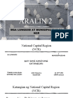 Aralin 2 Mga Lungsod at Munisipalidad