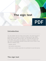 The Sign Test: Dian L Sufyan