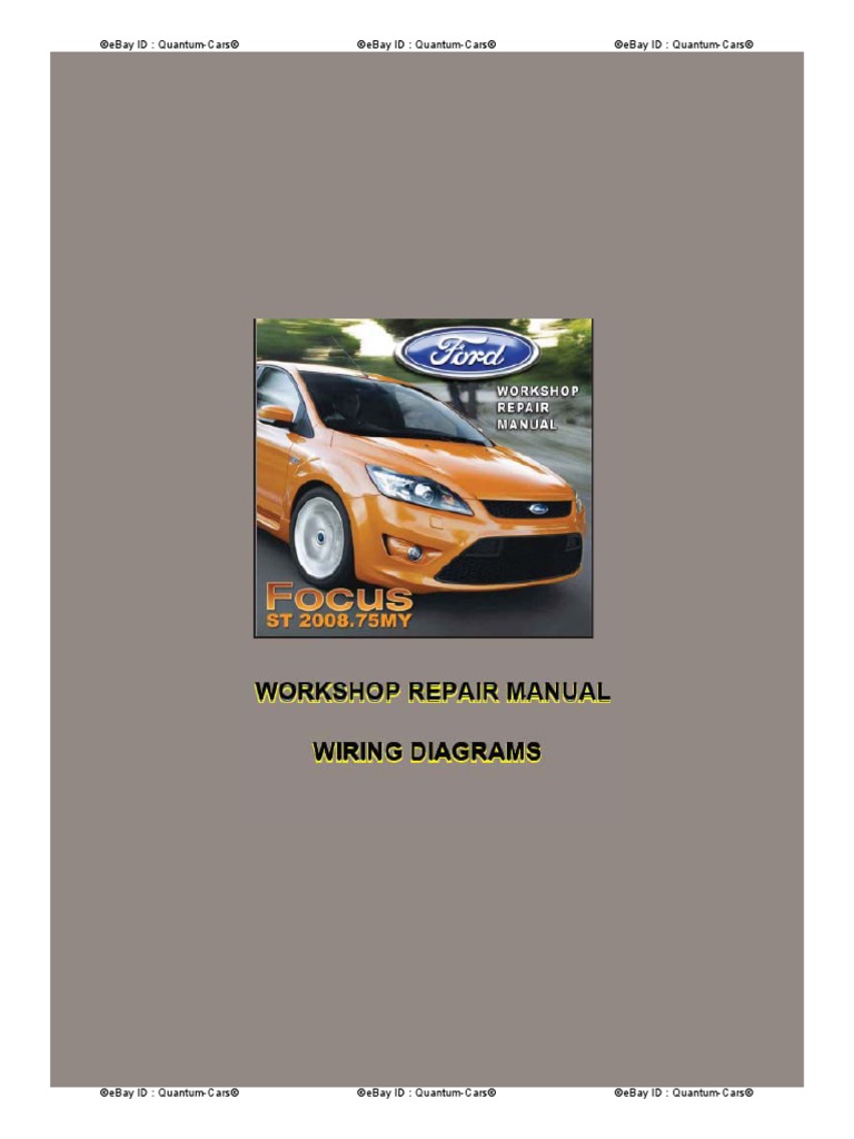 2008 FORD FOCUS SERVICE MANUAL PDF visual data 2