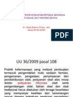 Materi Kuliah Profesi UMM 1 2020 Peraturan Tentang Apotik