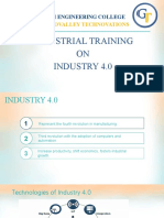 Industrial Training ON Industry 4.0: BVM Engineering College