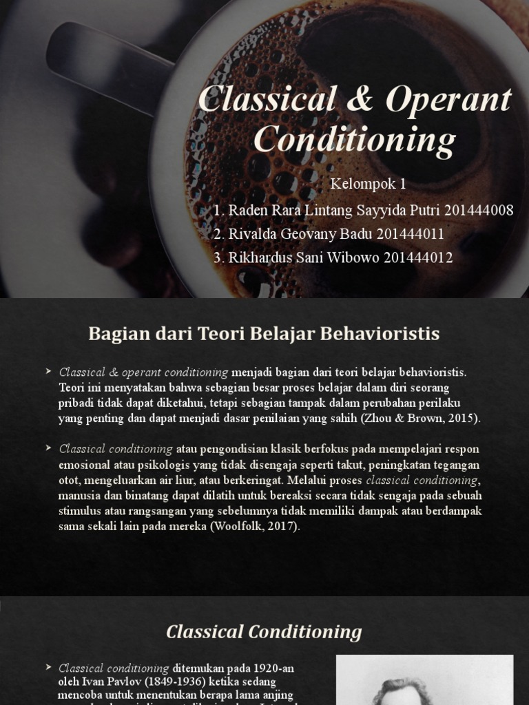 Classical Dan Operant Conditioning Pdf
