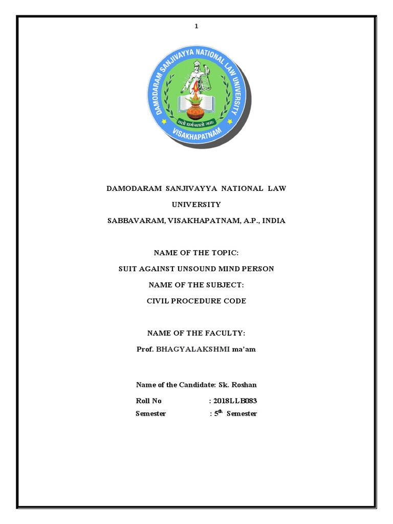 18LLB083 CPC PROJECT 5th Sem | PDF | Lawsuit | Judgment (Law)