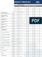 5 Philippine Product Pricelist