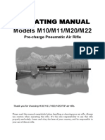 Operating Manual Models M10/M11/M20/M22: Pre-Charge Pneumatic Air Rifle