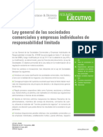 Resumen Ejecutivo General de Las Sociedades Comerciales y Empresas Individuales de Responsabilidad Limitada