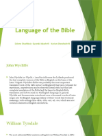 Language of The Bible: Salome Chachibaia Guranda Iobashvili Mariam Shanshashvili
