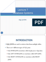 Database Systems: SQL Joins