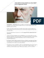 Care Este Diferența Dintre Omul Puternic Și Omul Slab - Explicația Clară A Lui Sigmund Freud