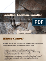 Location, Location, Location Cultural Geographies
