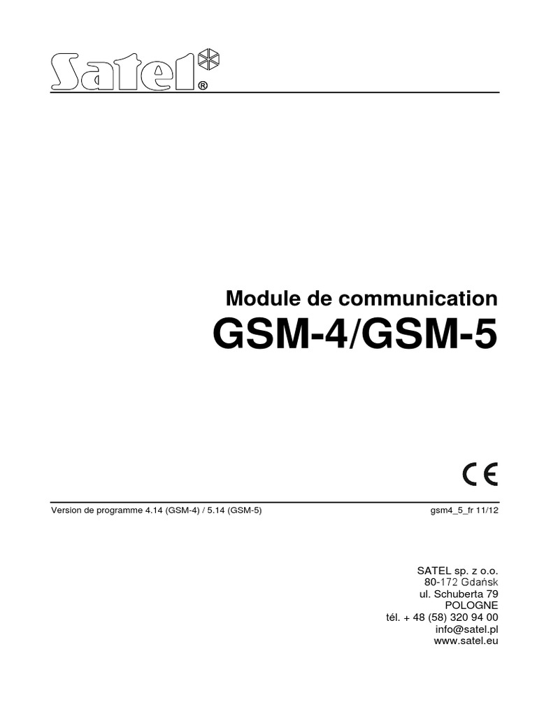 Module de communication GSM-4/GSM-5 | PDF | GSM | Modem