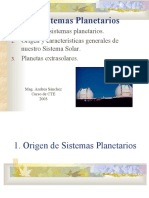 Origen Sistemas Planetarios