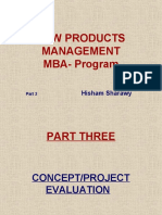 New Products Management MBA-Program: Hisham Sharawy