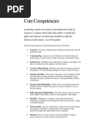 Core Competencies For Leadership Foundation