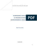 Acomodarea Copilului Cu Trecerile de Nivel Din Învăţământul Obligatoriu