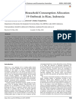 Determinants of Household Consumption Allocation During The Covid 19 Outbreak in Riau, Indonesia