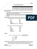 Unit Costing and Job Costing