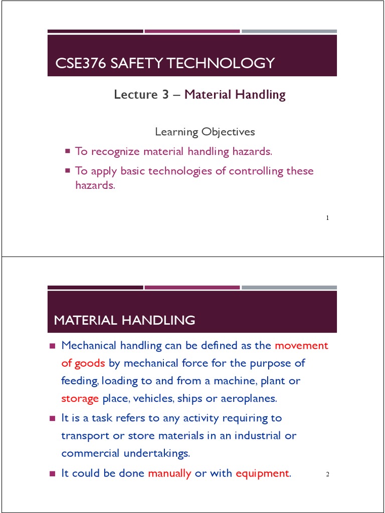 Safety Technologies for Material Handling Hazards PDF Crane