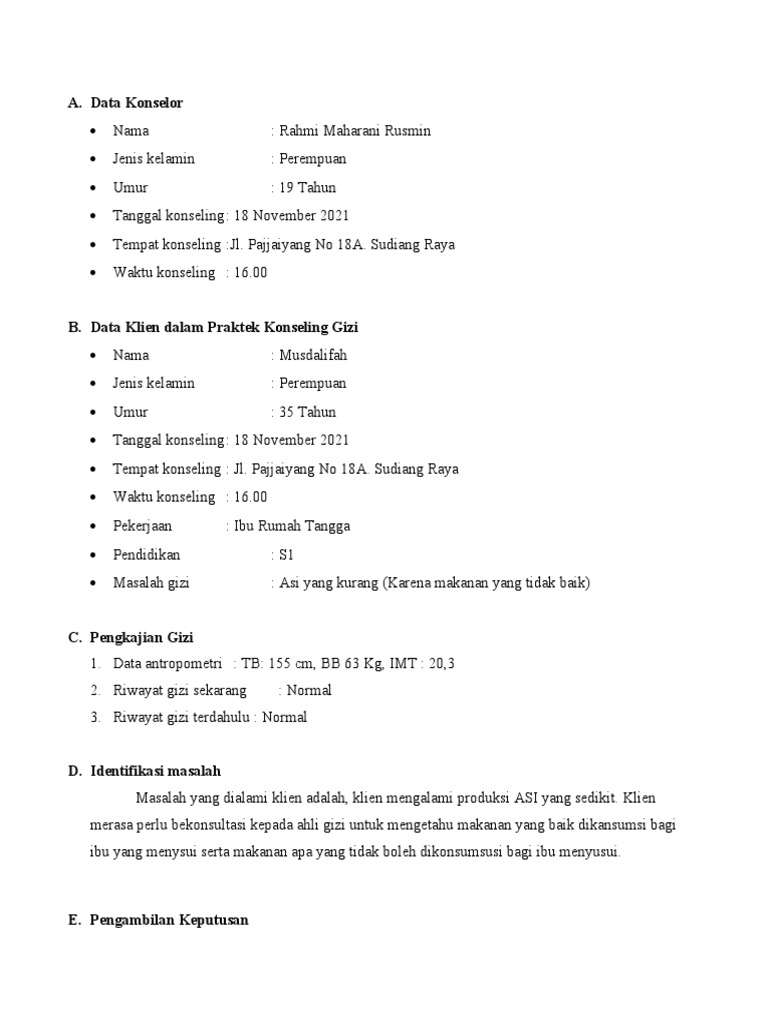 2021 Format Laporan PKG Ammi | PDF