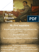 My First Inspiration and To The Filipino Youth