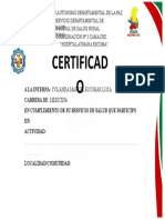Certificado Yolanda